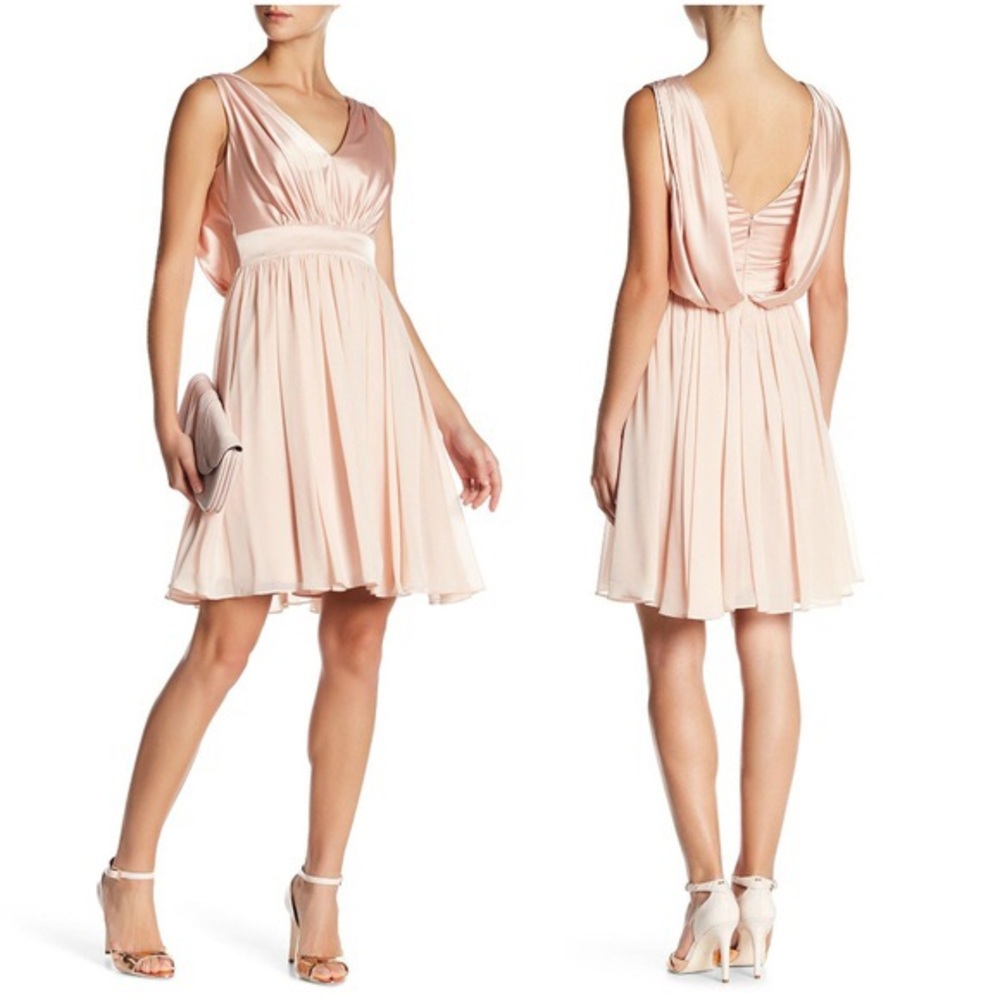 Vera Wang blush pink dress
